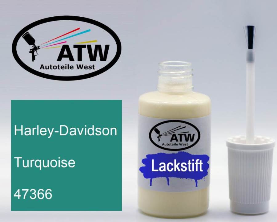 Harley-Davidson, Turquoise, 47366: 20ml Lackstift, von ATW Autoteile West.