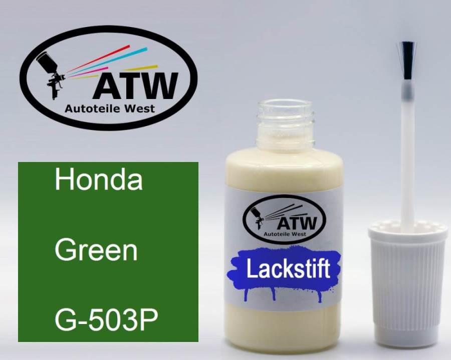 Honda, Green, G-503P: 20ml Lackstift, von ATW Autoteile West.