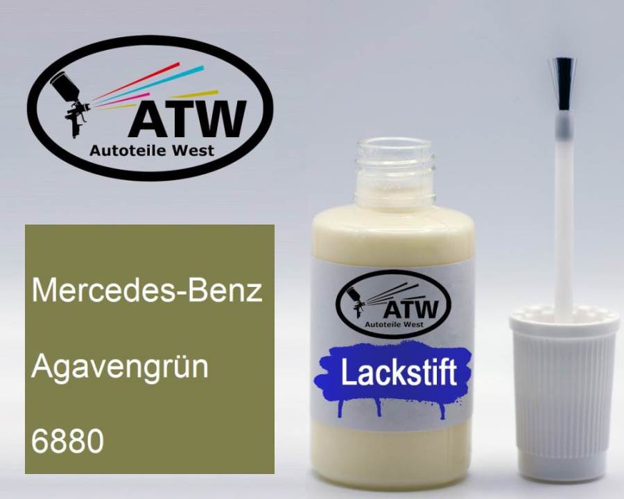 Mercedes-Benz, Agavengrün, 6880: 20ml Lackstift, von ATW Autoteile West.