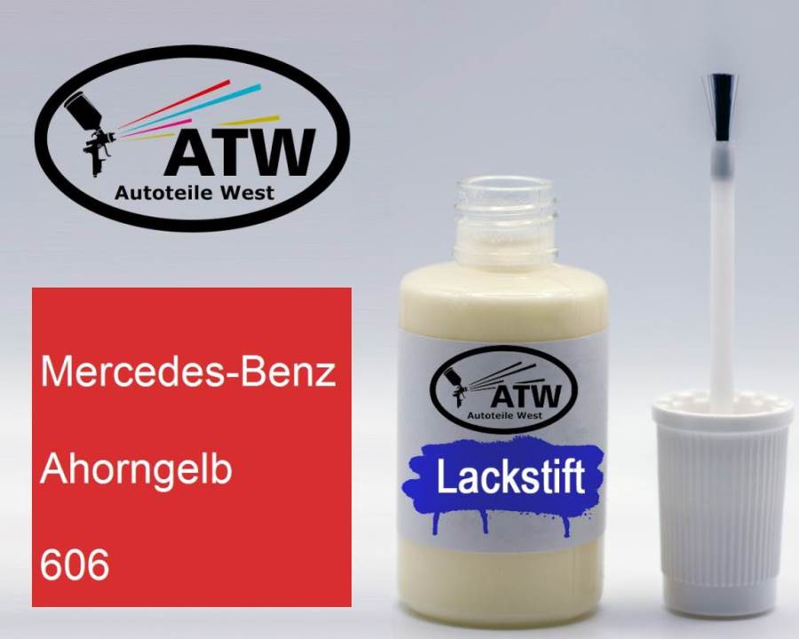 Mercedes-Benz, Ahorngelb, 606: 20ml Lackstift, von ATW Autoteile West.