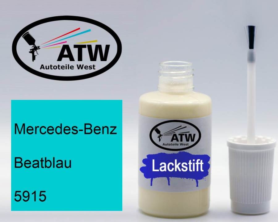 Mercedes-Benz, Beatblau, 5915: 20ml Lackstift, von ATW Autoteile West.