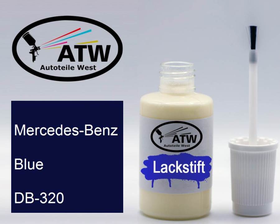 Mercedes-Benz, Blue, DB-320: 20ml Lackstift, von ATW Autoteile West.