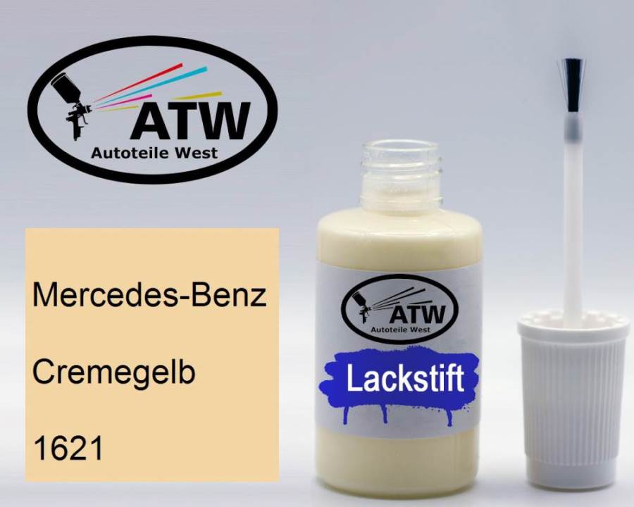 Mercedes-Benz, Cremegelb, 1621: 20ml Lackstift, von ATW Autoteile West.