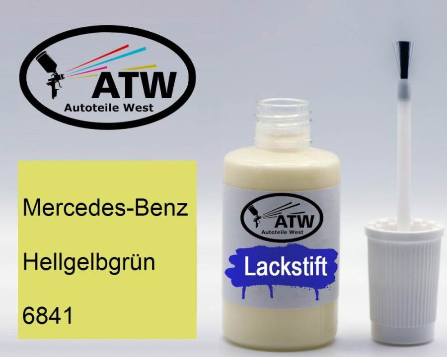 Mercedes-Benz, Hellgelbgrün, 6841: 20ml Lackstift, von ATW Autoteile West.