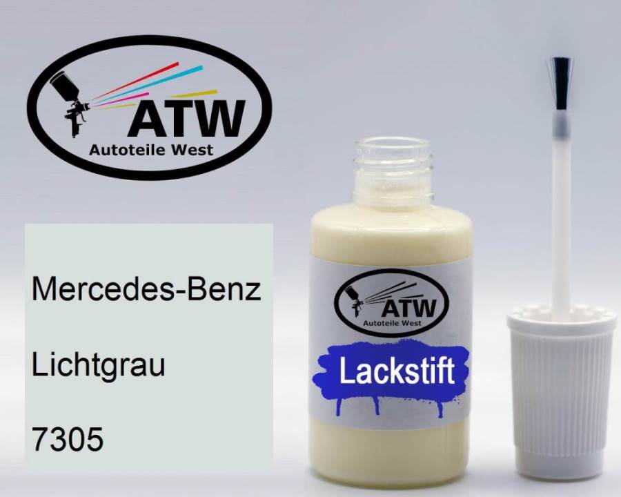 Mercedes-Benz, Lichtgrau, 7305: 20ml Lackstift, von ATW Autoteile West.