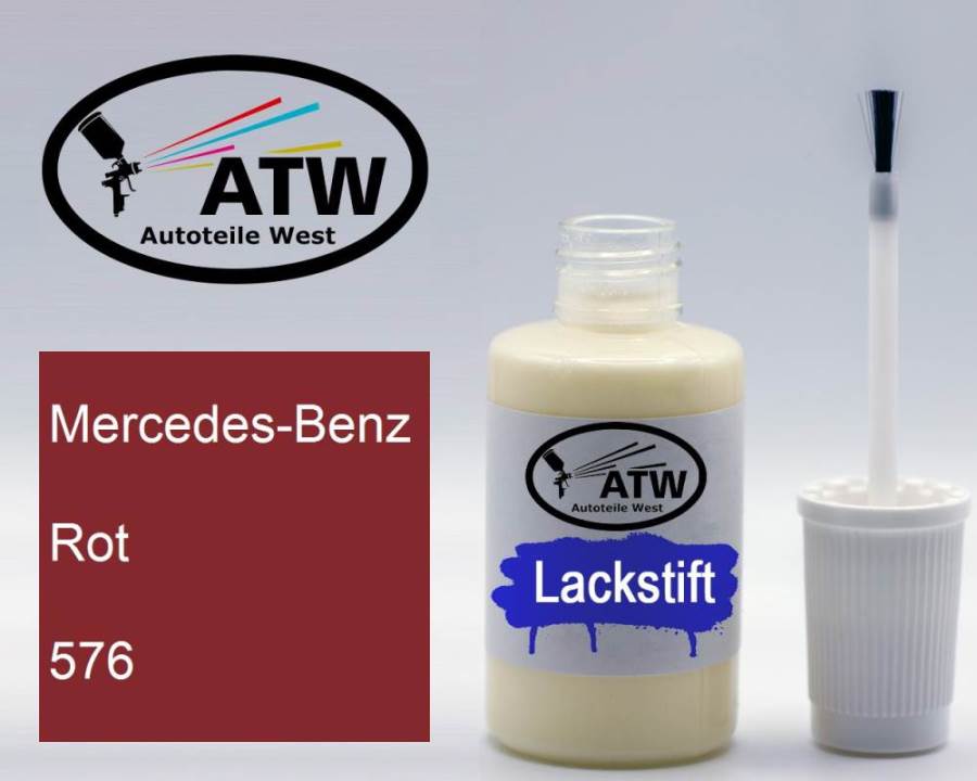 Mercedes-Benz, Rot, 576: 20ml Lackstift, von ATW Autoteile West.