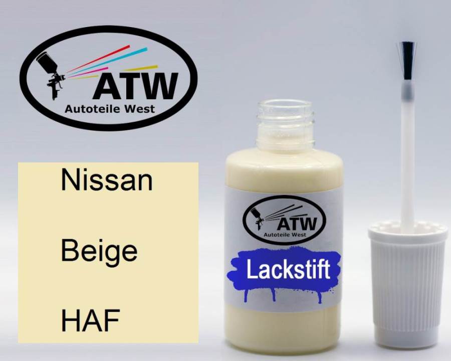 Nissan, Beige, HAF: 20ml Lackstift, von ATW Autoteile West.