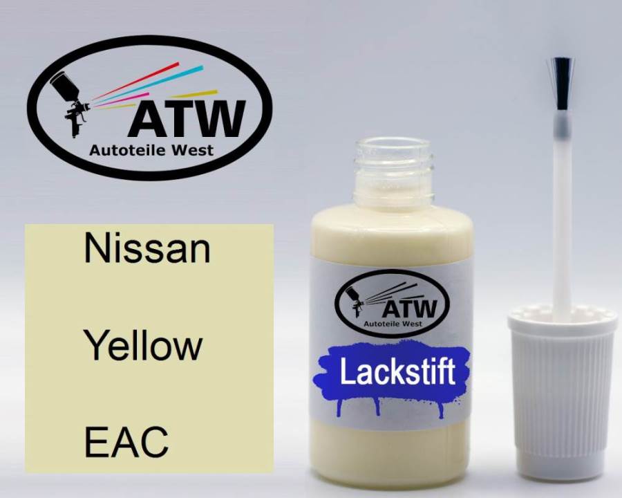 Nissan, Yellow, EAC: 20ml Lackstift, von ATW Autoteile West.