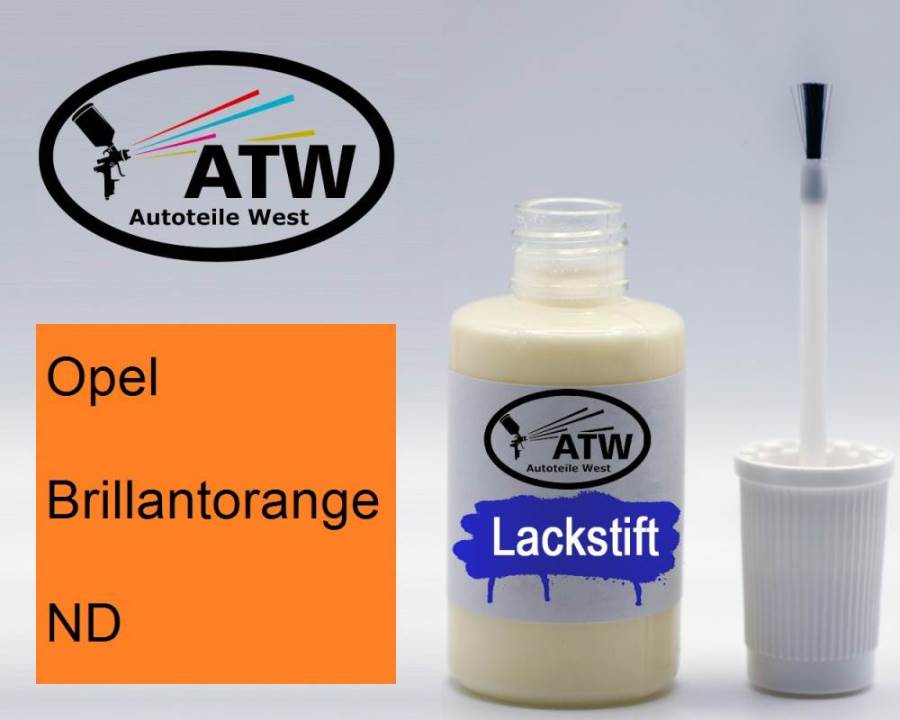 Opel, Brillantorange, ND: 20ml Lackstift, von ATW Autoteile West.