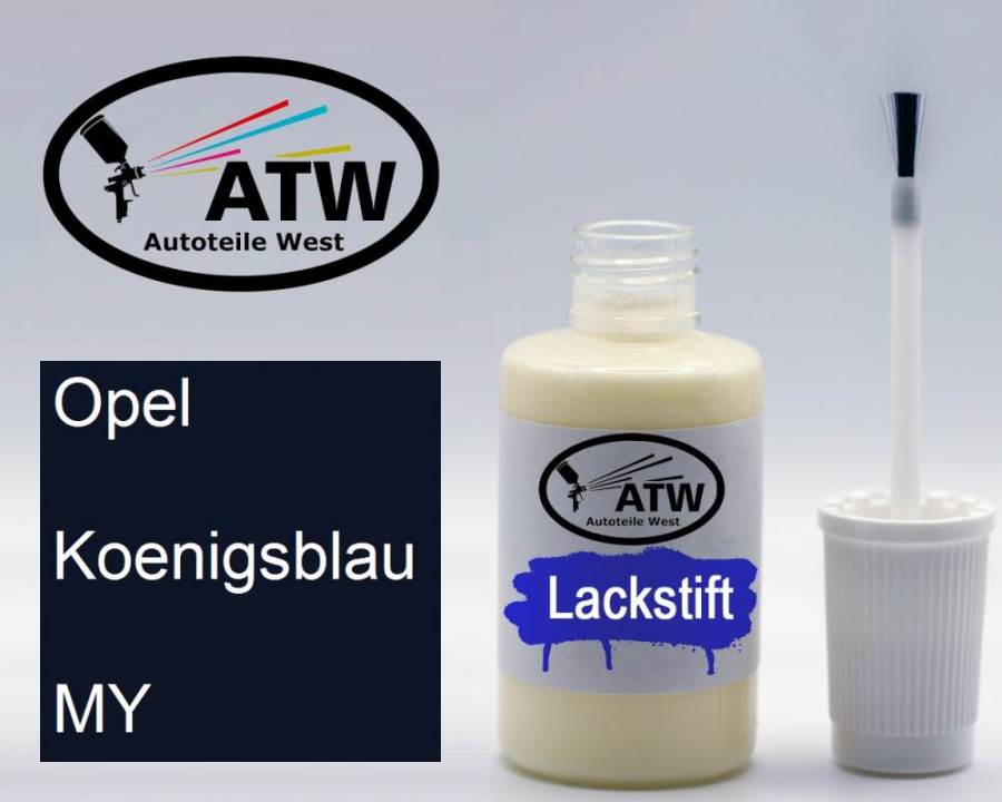 Opel, Koenigsblau, MY: 20ml Lackstift, von ATW Autoteile West.