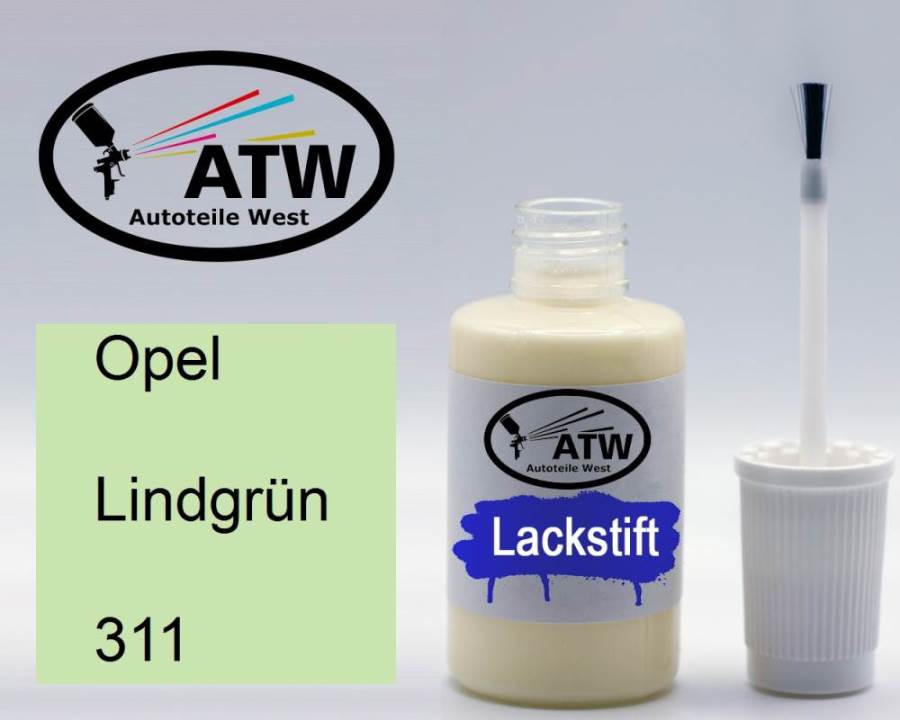 Opel, Lindgrün, 311: 20ml Lackstift, von ATW Autoteile West.