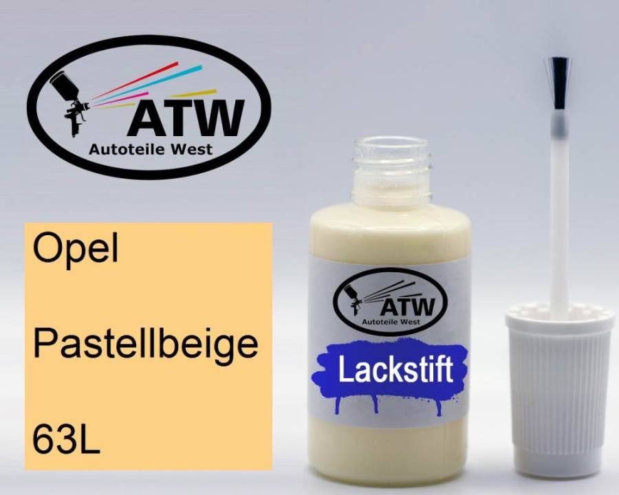 Opel, Pastellbeige, 63L: 20ml Lackstift, von ATW Autoteile West.