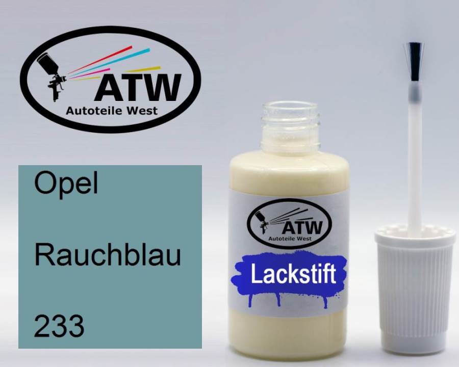 Opel, Rauchblau, 233: 20ml Lackstift, von ATW Autoteile West.