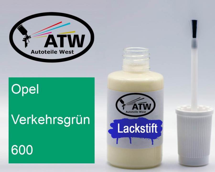 Opel, Verkehrsgrün, 600: 20ml Lackstift, von ATW Autoteile West.