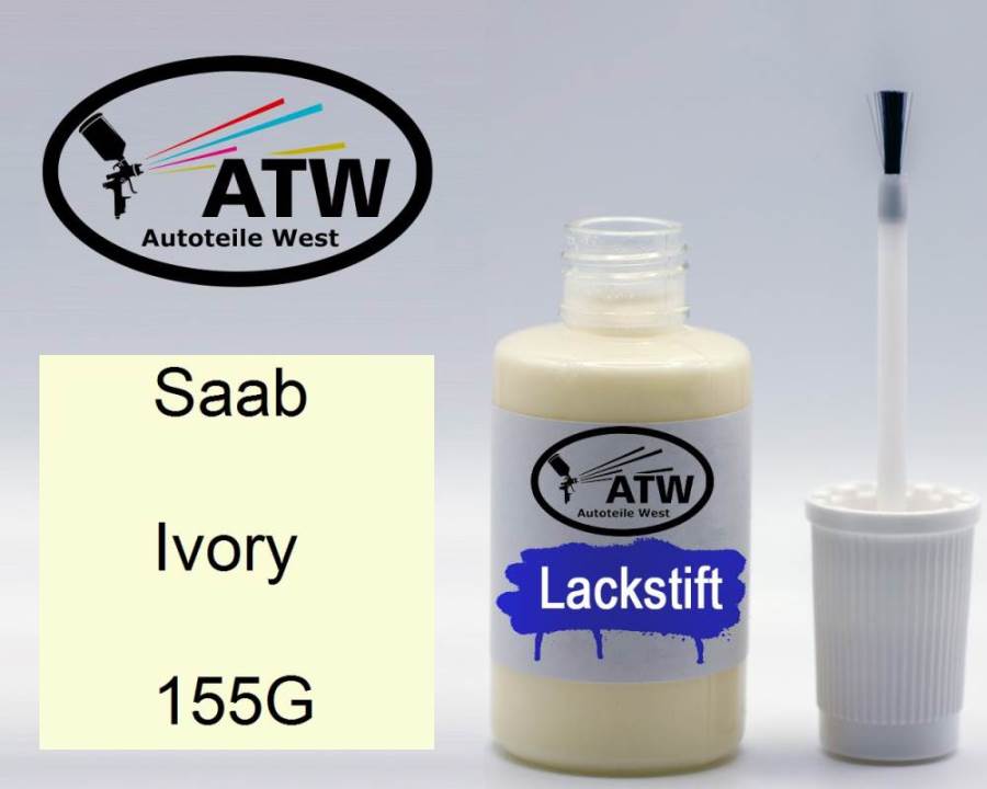 Saab, Ivory, 155G: 20ml Lackstift, von ATW Autoteile West.