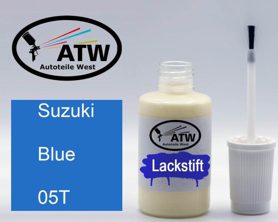 Suzuki, Blue, 05T: 20ml Lackstift, von ATW Autoteile West.