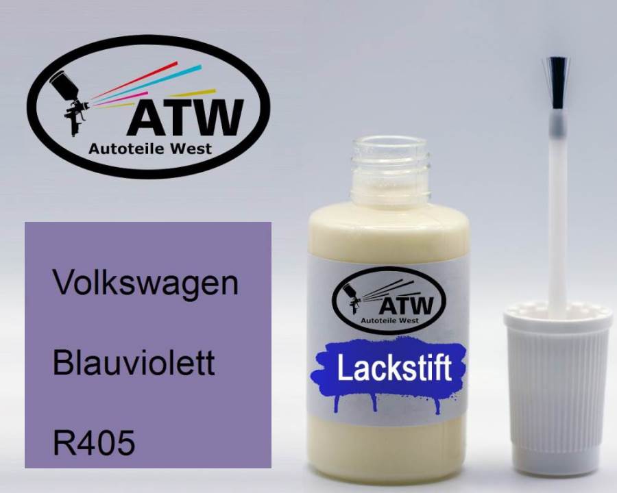 Volkswagen, Blauviolett, R405: 20ml Lackstift, von ATW Autoteile West.