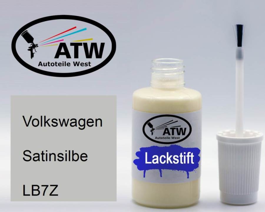 Volkswagen, Satinsilbe, LB7Z: 20ml Lackstift, von ATW Autoteile West.