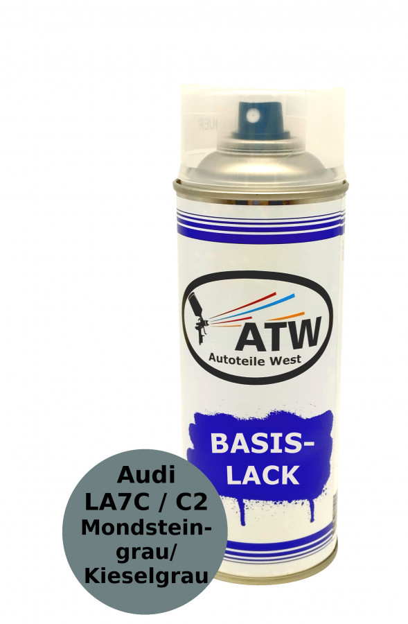 Autolack für Audi LA7C / C2 Mondsteingrau / Kieselgrau