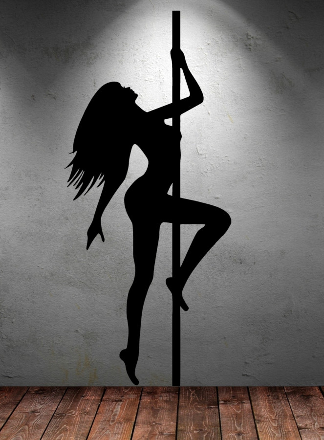 Wandtattoo Pole Dance