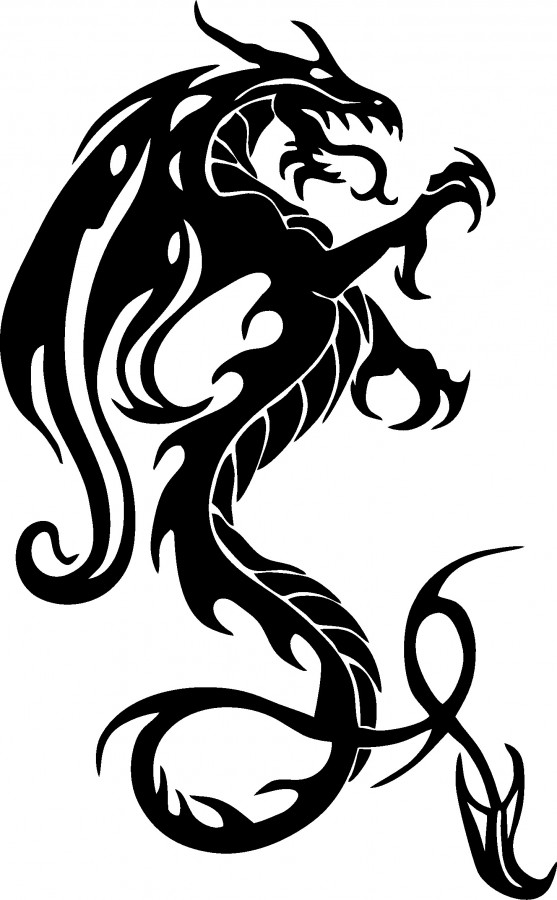 Wandtattoo Dragon