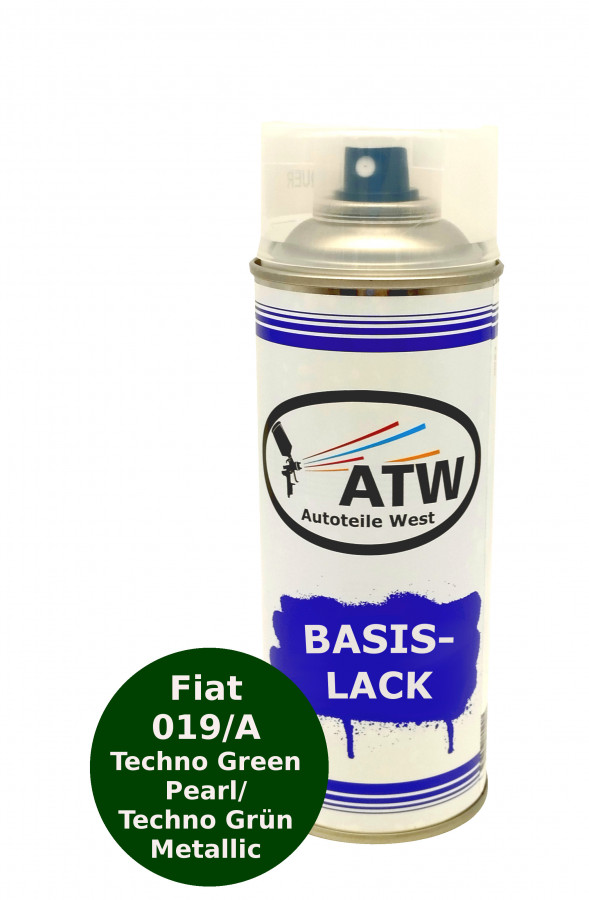 Autolack für Fiat 019/A Techno Green Pearl / Techno Grün Metallic
