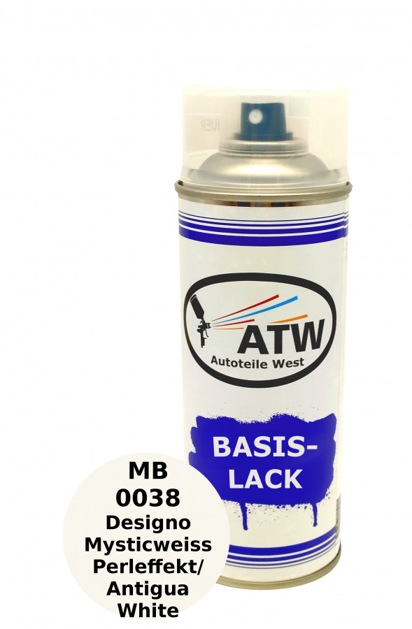 Autolack für MB 0038 Designo Mysticweiss Perleffekt / Antigua White