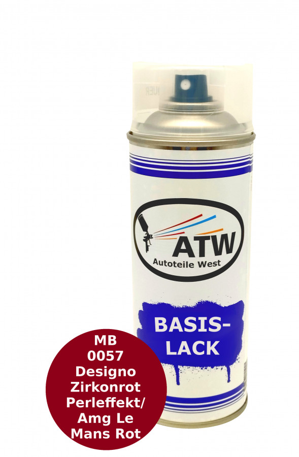 Autolack für MB 0057 Designo Zirkonrot Perleffekt / Amg Le Mans Rot +400ml Klarlack Set