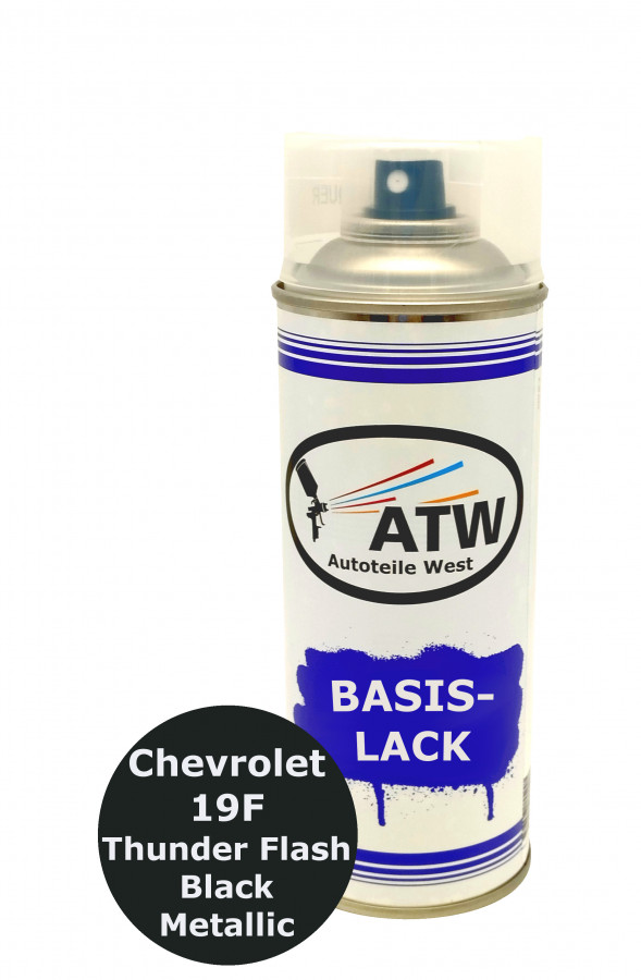 Autolack für Chevrolet 19F Thunder Flash Black Metallic