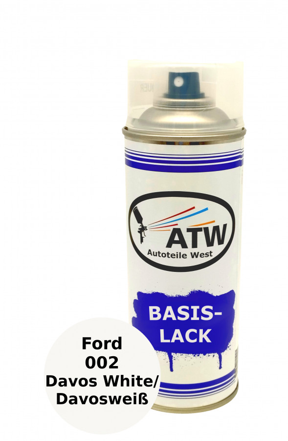 Autolack für Ford 002 Davos White/Davosweiß